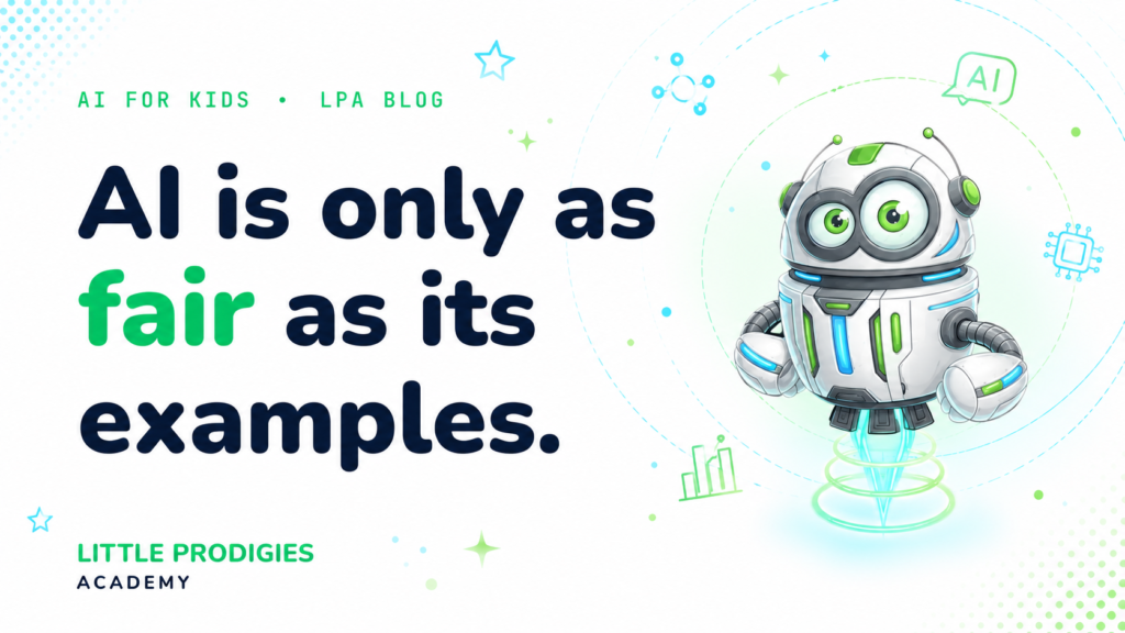 LPA Blog banner reading "AI is only as Fair as its examples"