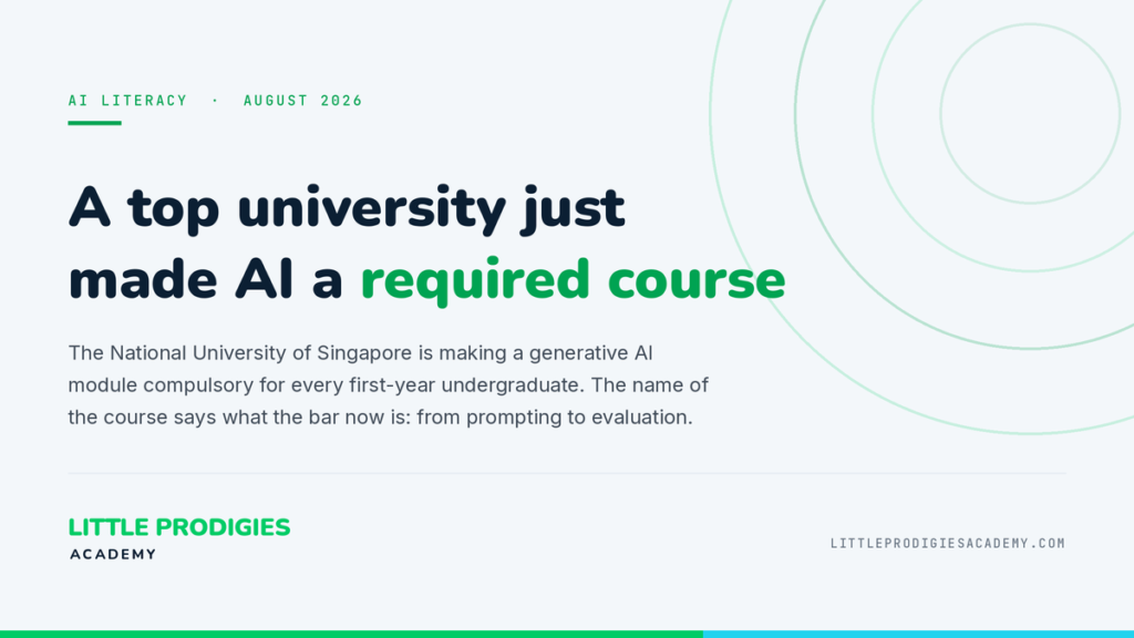 A university just made AI a required course.